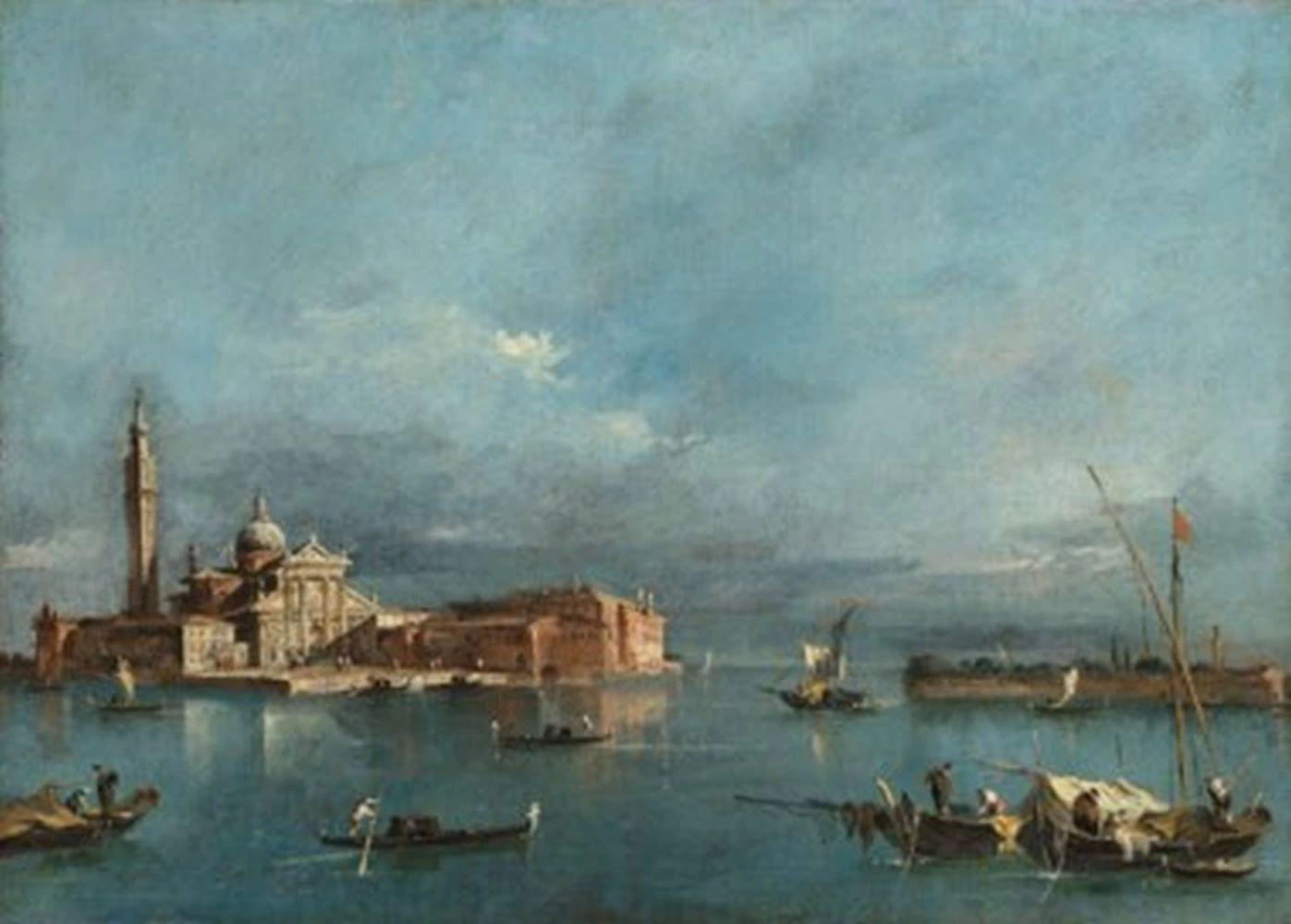 Veduta dell'Isola di San Giorgio Maggiore, con la Punta del Giudecca